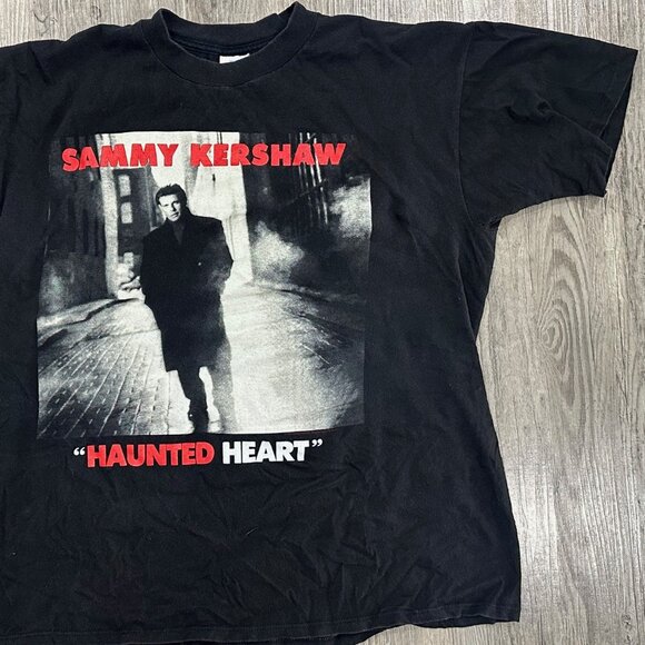 Vintage Sammy Kershaw Haunted Heart 1993 Tour Country Music Shirt Size L Single - Picture 3 of 9
